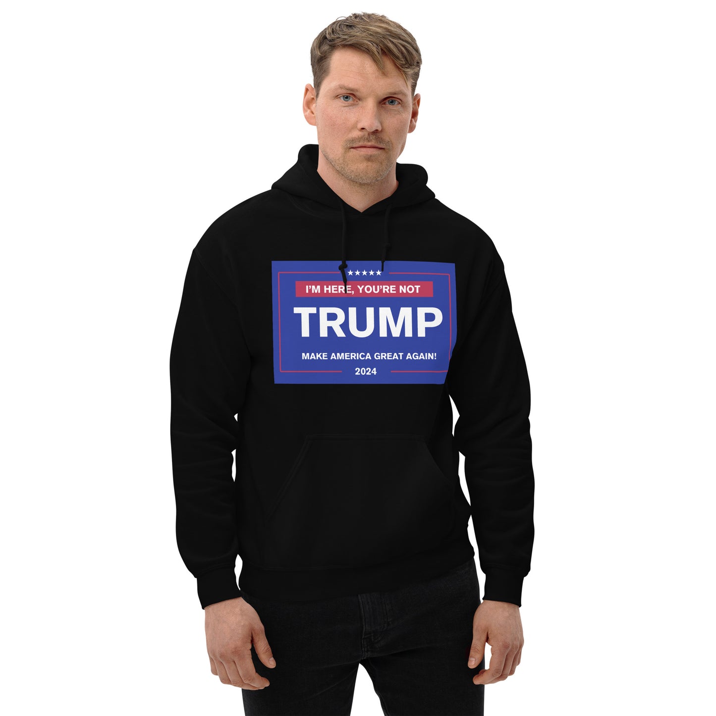 "TRUMP24: Stand Strong" Hoodie - Jet Black