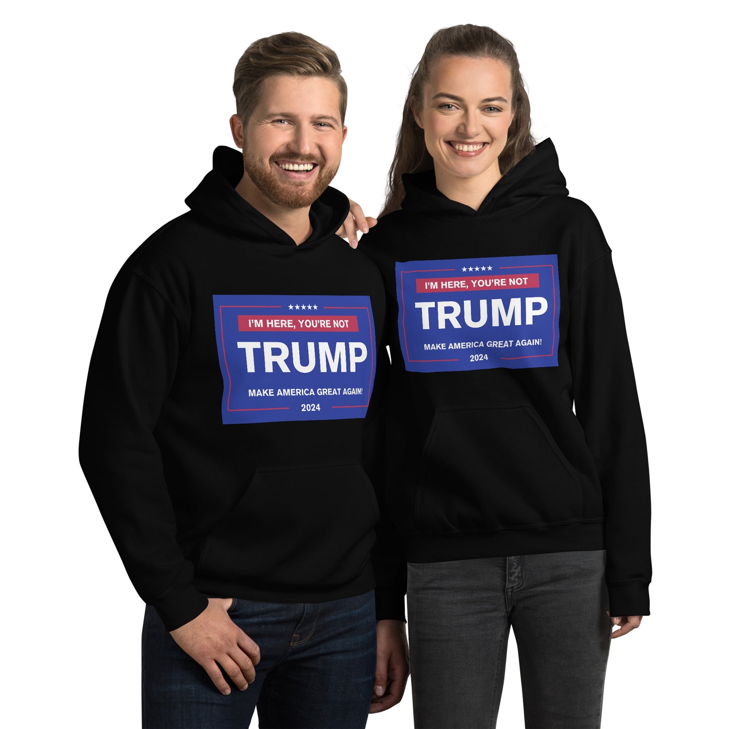 "TRUMP24: Stand Strong" Hoodie - Jet Black