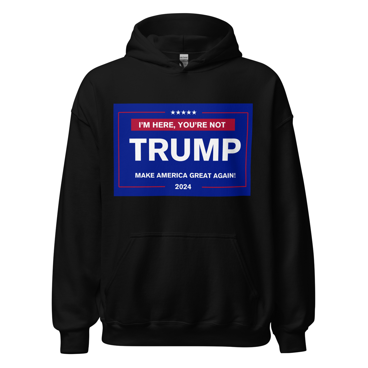 "TRUMP24: Stand Strong" Hoodie - Jet Black